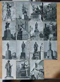 Набор открыток ссср Изогиз 1958 г. Памятники Великих людей 15 штук отк