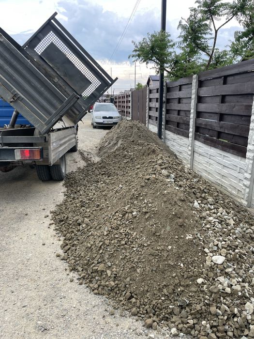 Pamant de umplutura, piatra sparta concasata, nisip, sorturi, balast,
