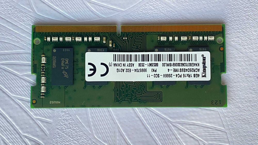 Оперативная память Kingston 4GB DDR4 2666 MHz (PC4-2666V) — рабочая