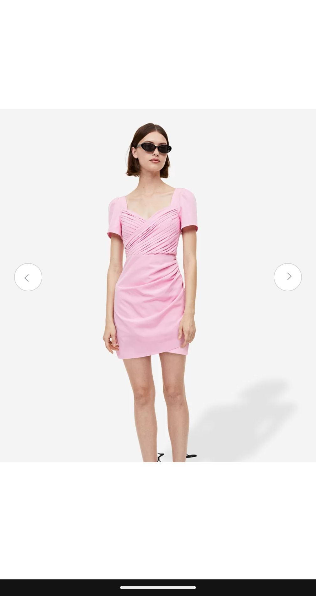 Розова къса рокля H&M