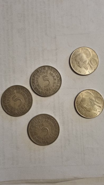 Lot monede argint Germania, Italia, Austria, Portugalia