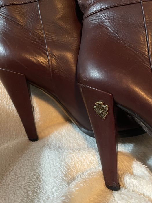 Gucci оригинални дамски кожени ботуши