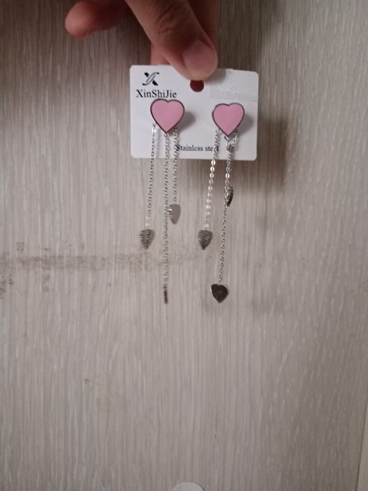 Серги, браслет, цепочка