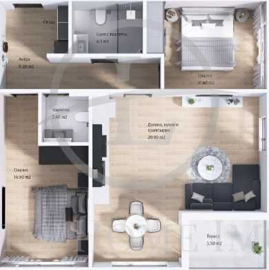 Продава се Тристаен апартамент в Пловдив, Каменица 2 - 109 кв.м за 1453 €/кв.м - Снимка #5