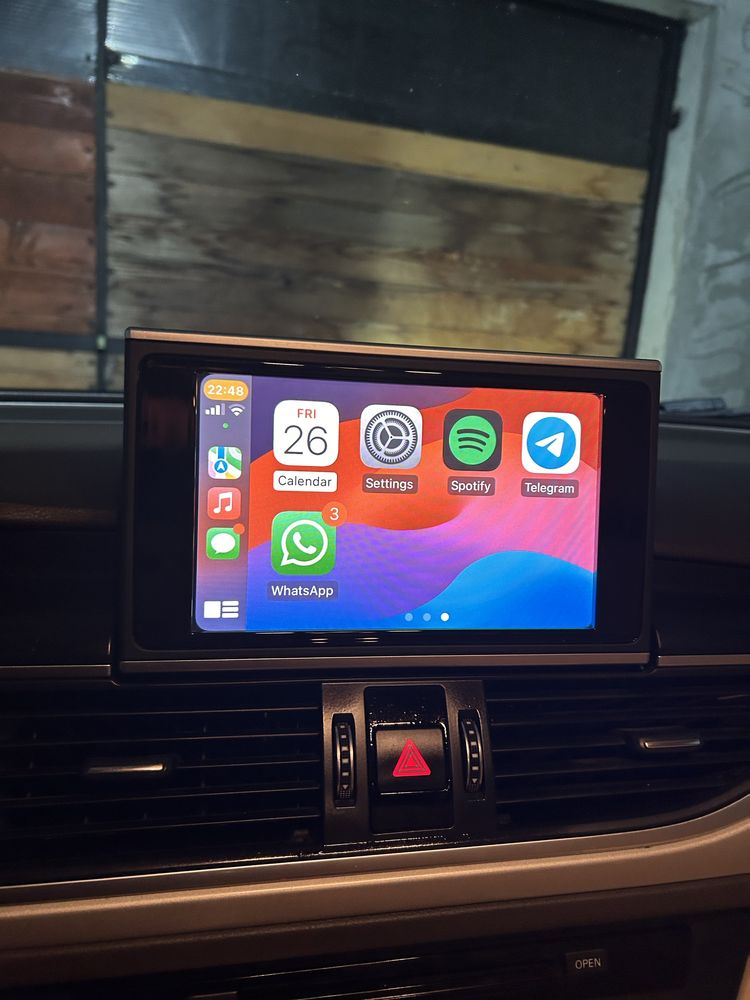 Apple Carplay / Android Auto Audi A6, A7 se poate face si la distanta