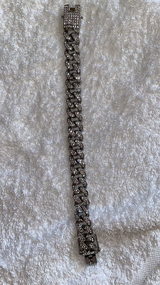 Кубинска диамантена гривна/cuban bracelet