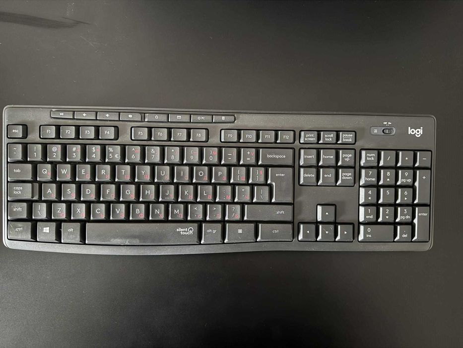 Комплект мишка и клавиатура Logitech - MK295, безжичен, черен