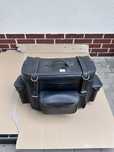 Topcase mare piele moto chopper sissy bar