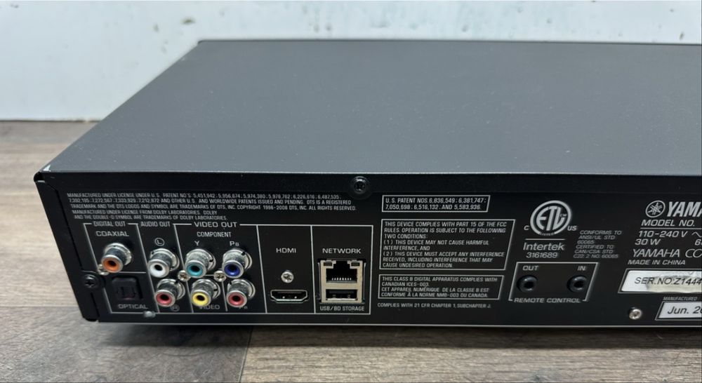 Blu-Ray Player 3D Yamaha BD-S677, Negru
