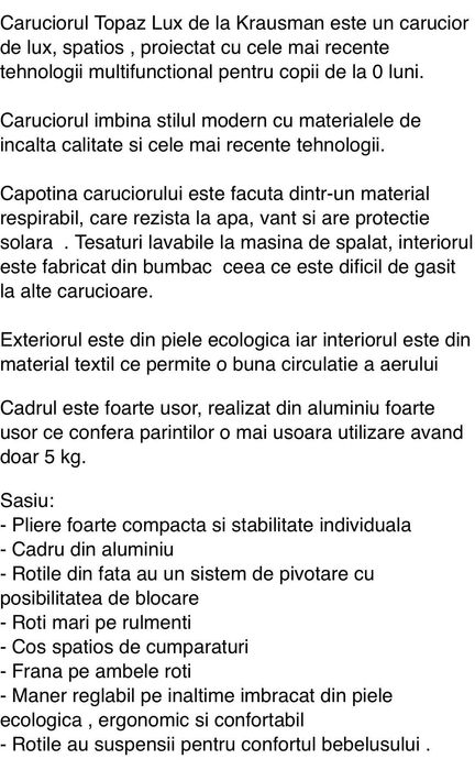 Carucior KRAUSSMAN 3IN1 Topaz Lux Olive