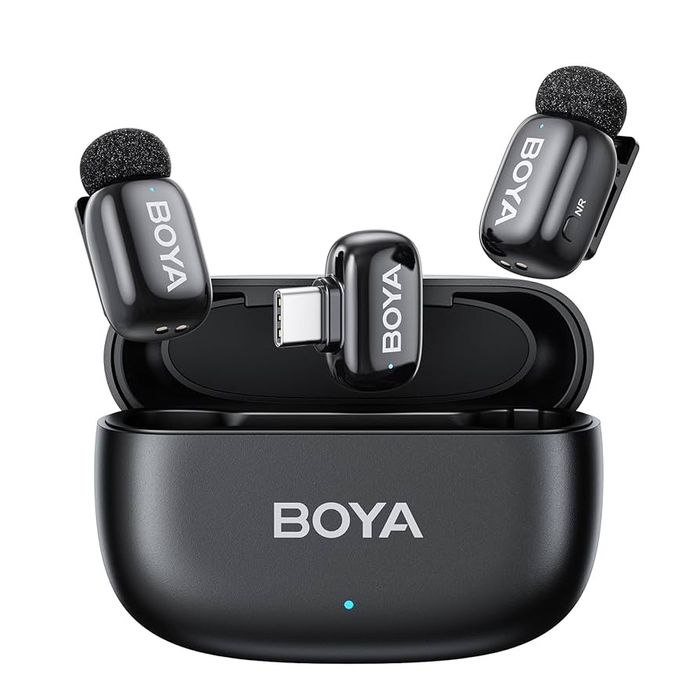Петличный микрофон BOYA Mini Type-C, шумоподавление, кейс 30ч