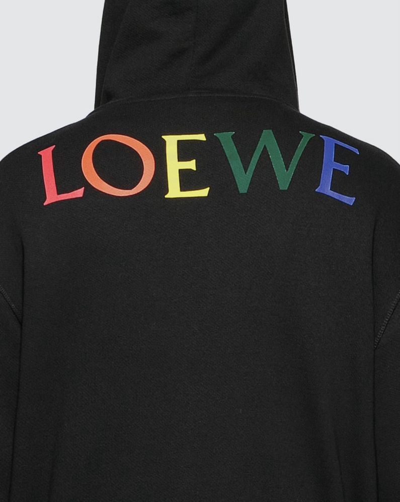Loewe Rainbow Rib Zip Hoodie L oversize