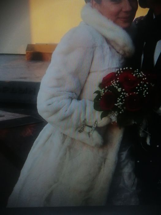 Шуба мутон+норка