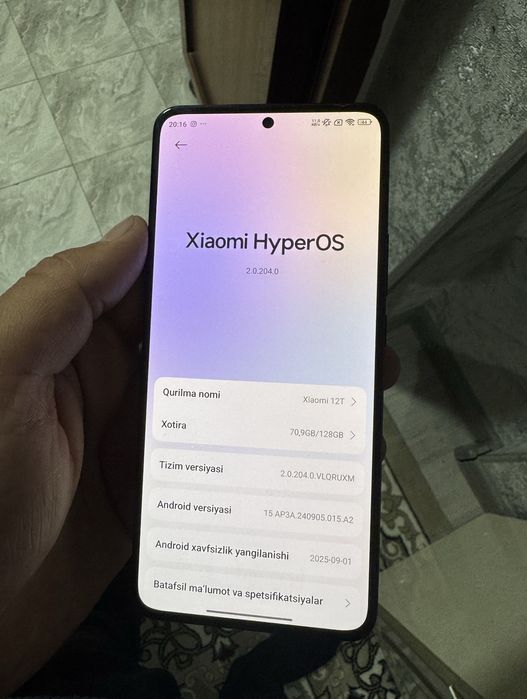 Xiaomi 12 T 128 gb mi 12