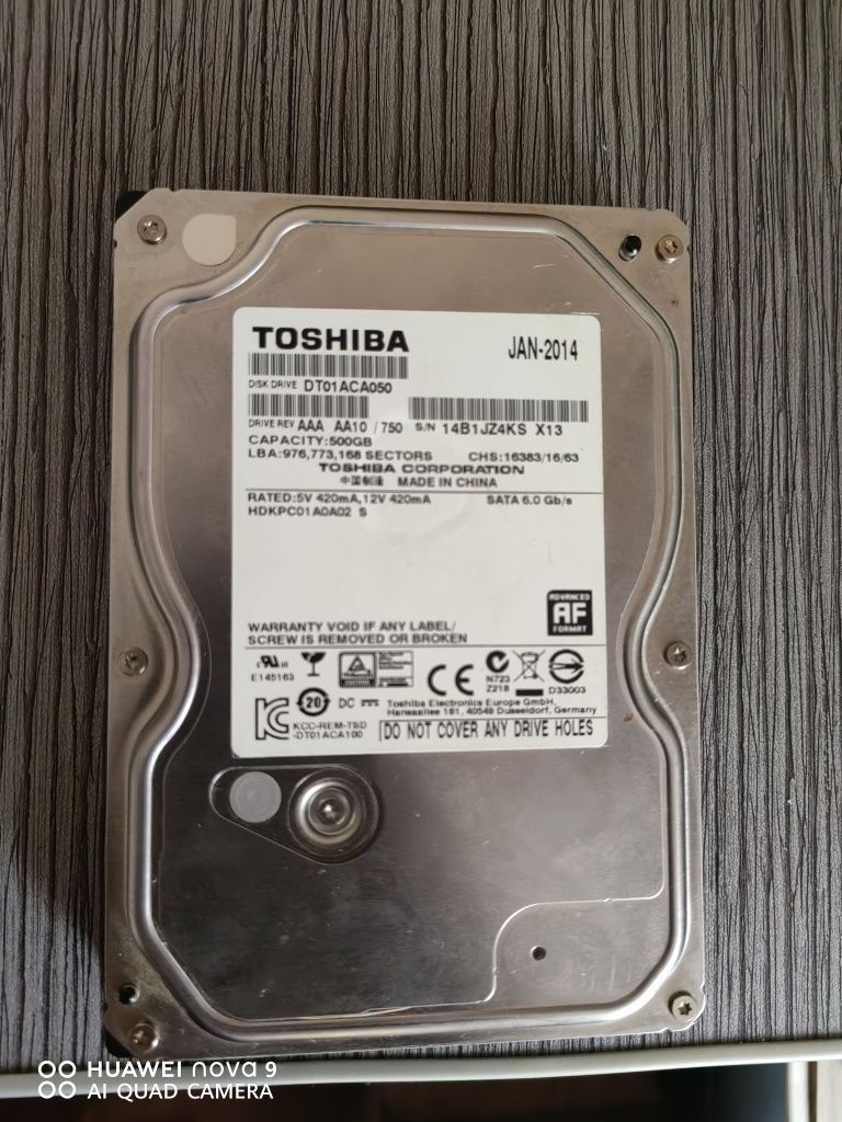 Vand HDD SATA Toshiba 500GB