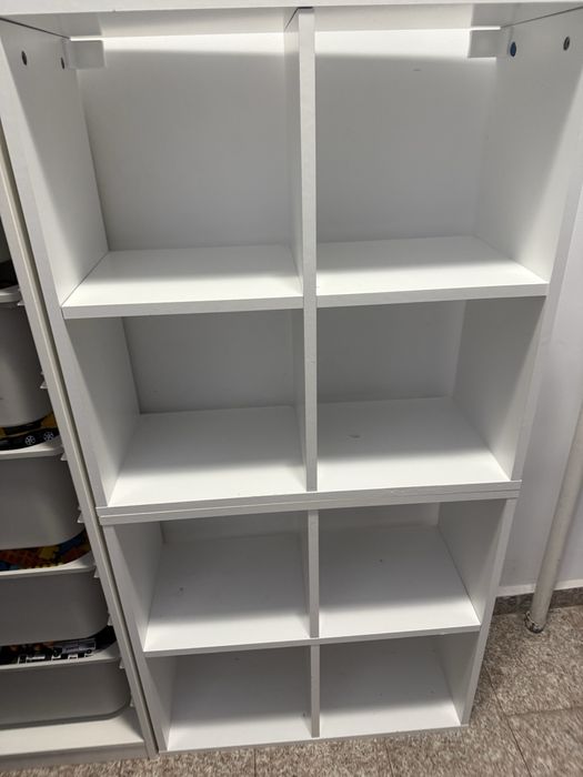 2 dulapuri albe ikea pentru depozitare