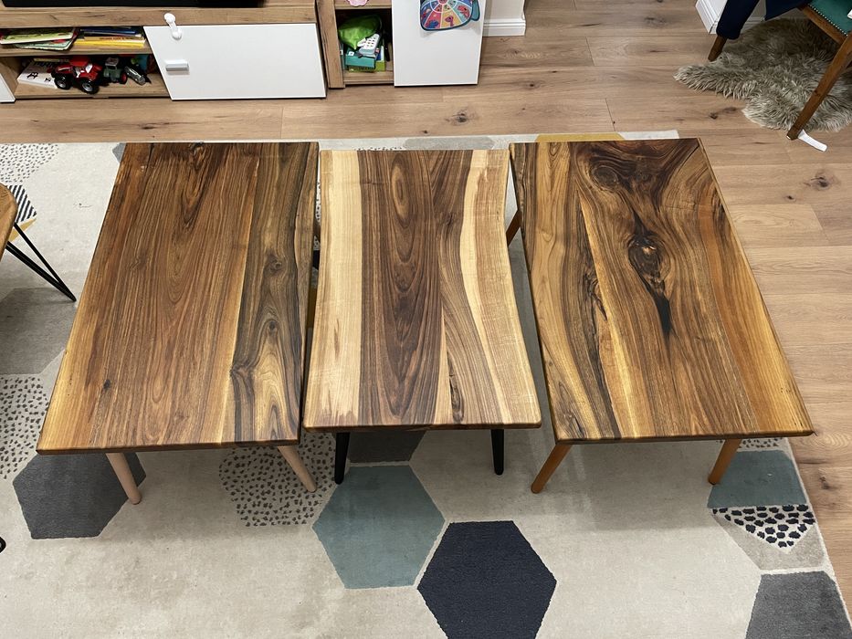 Masa cafea din lemn de nuc