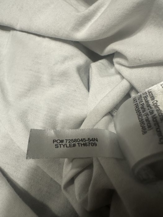 Мъжка бяла тениска Lacoste размер M!