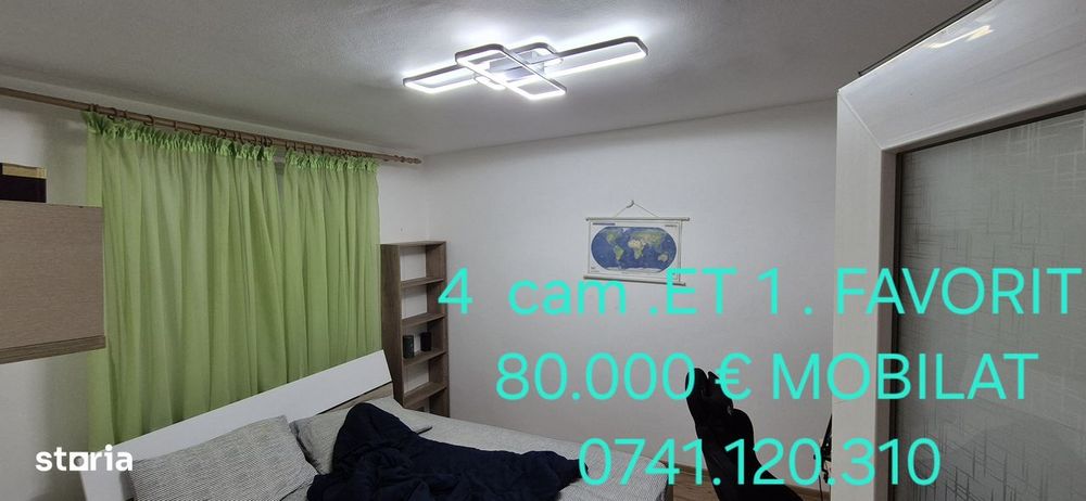 4 Camere la etajul 1 in Favorit