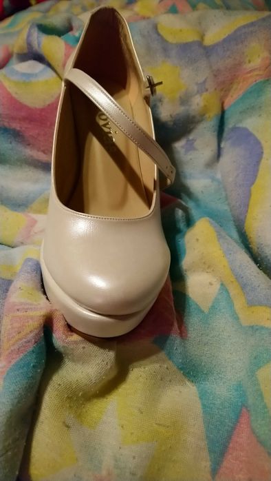 Pantofi mireasa Novias comozi din piele naturala