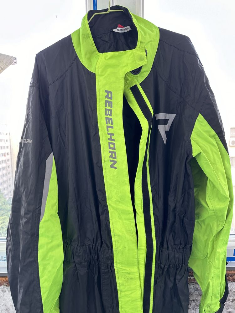 Rebelhorn costum  ploaie dintr-o singură bucată -fluo - XL