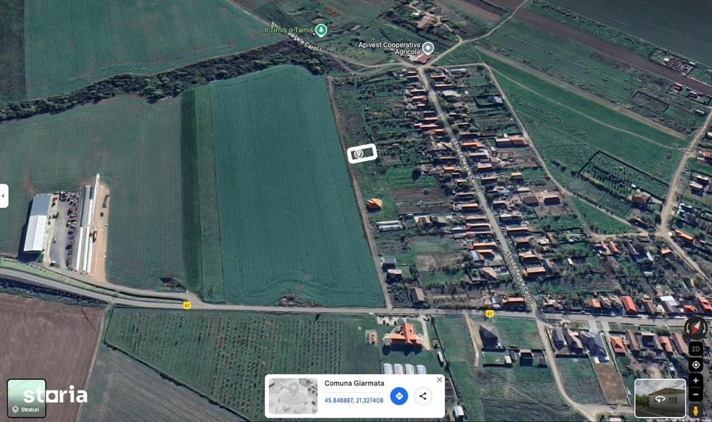 Giarmata - teren intravilan constructie casa - cu utilitati in apropie