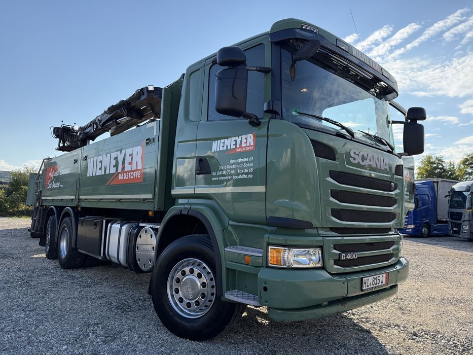 Scania G400- 2014-materiale constructii- macara HIAB- long lift