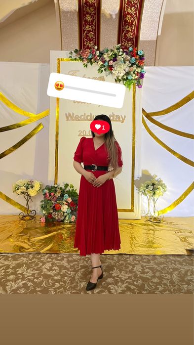 Вечернее платье на запах