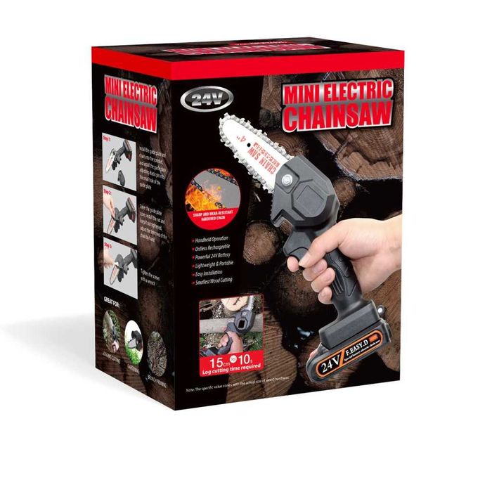 Безчетков Електрически Верижен Трион 24V , Акумулаторна батерия