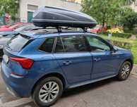 Cutie portbagaj Modula Travel Easy gri 370-460 litri 140 196 x73x51cm