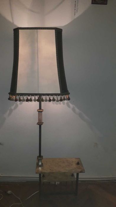 Veioza din bronz si onix