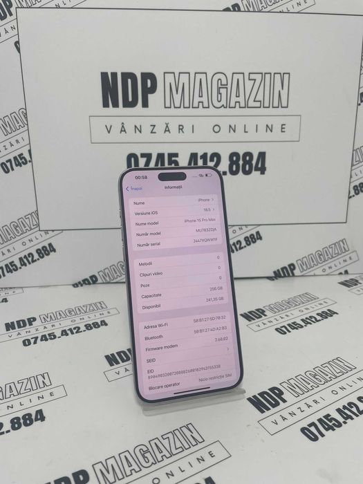 NDP Amanet NON-STOP Sos. Giurgiului 119 IPHONE 15 PRO MAX (41684)