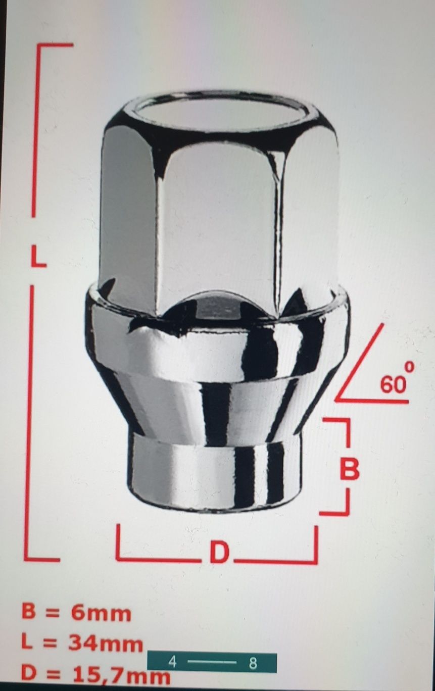 Piulite jante aliaj Ford Mitsubishi Toyota, offroad ,M12x1,5