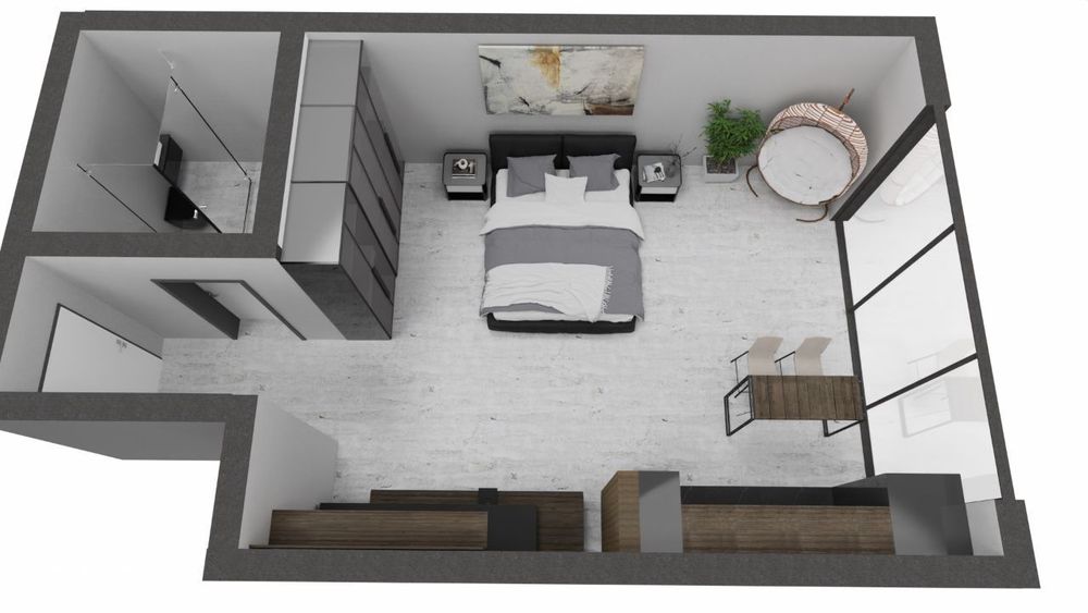 !!!OFERTA!!!      Studio Mamaia Nord -O.B.A Lake - Proiect finalizat.