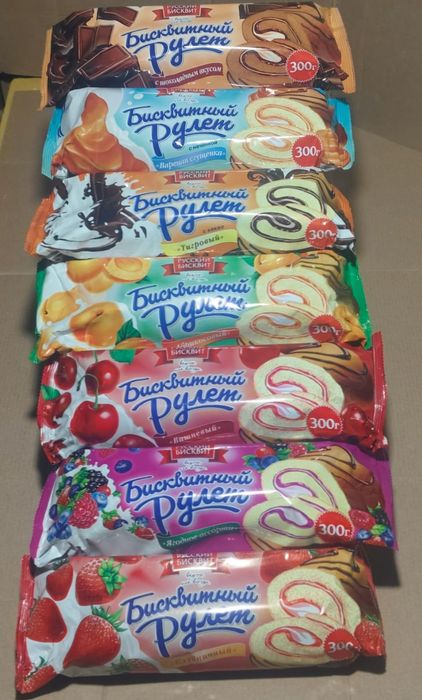 Рулеты. Русский Бисквитный. 300гр.