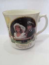 Cana vintage model aniversar cu nunta ducelui de York 1986