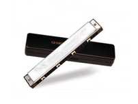 Muzicuta profesionala metalica în cutie Harmonica 24/28 note QI MEI