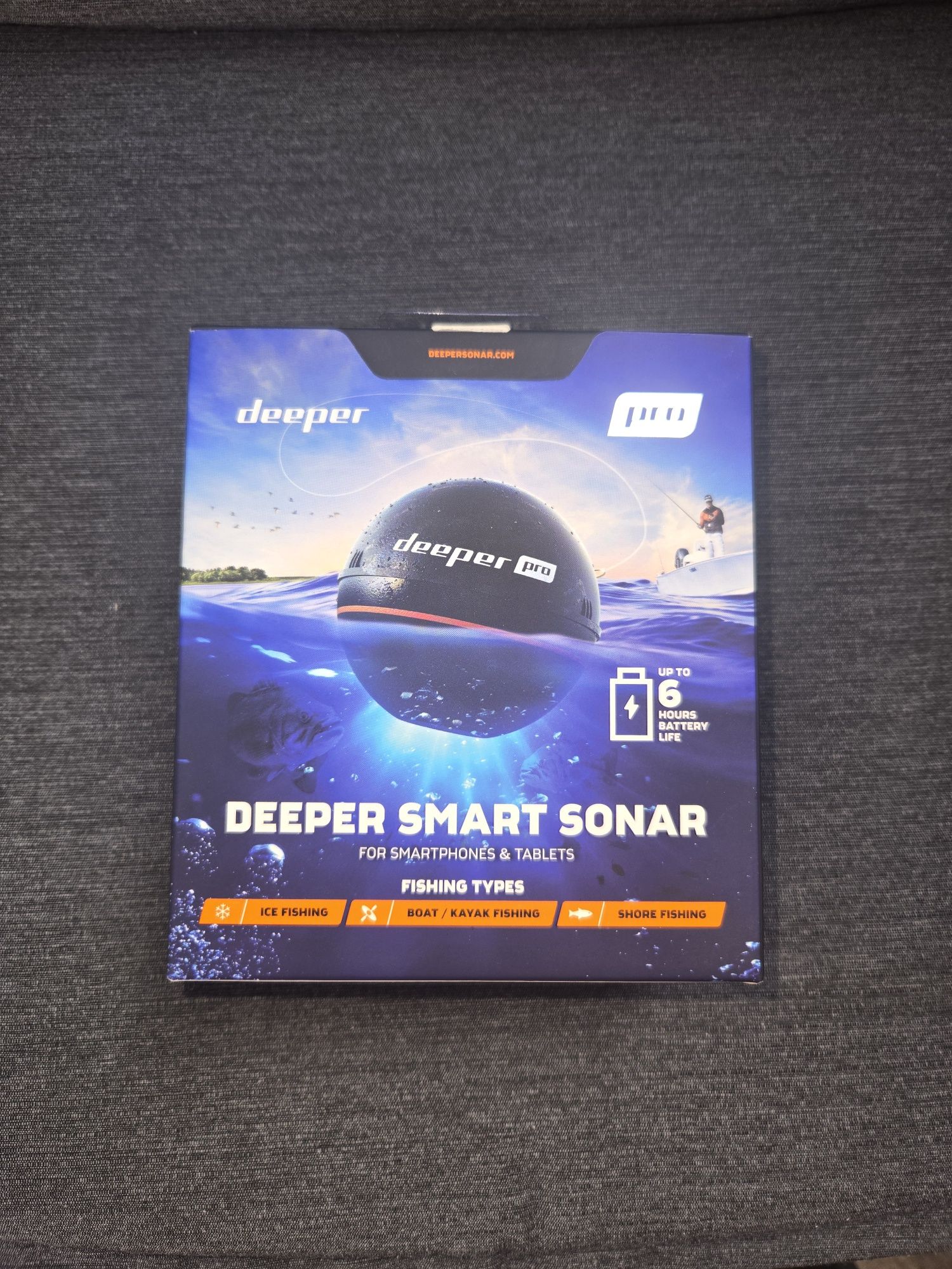 Сонар Deeper pro + подарък стойка за прикрепяне към въдица.