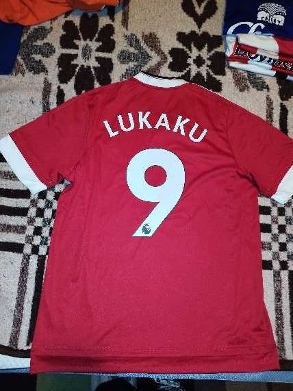 tricou manchester united lukaku #9 adidas marimea L