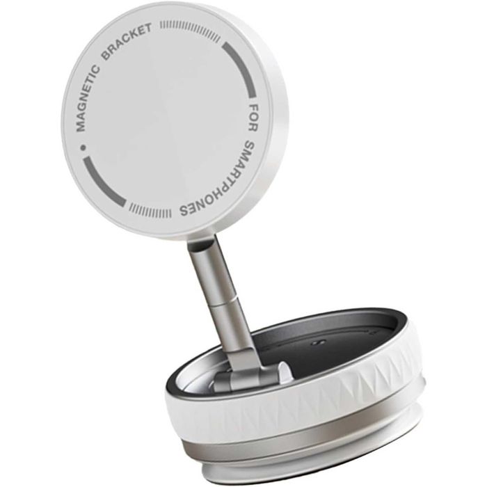 Suport magnetic cu prindere vacuum - ultra rezistent - alb