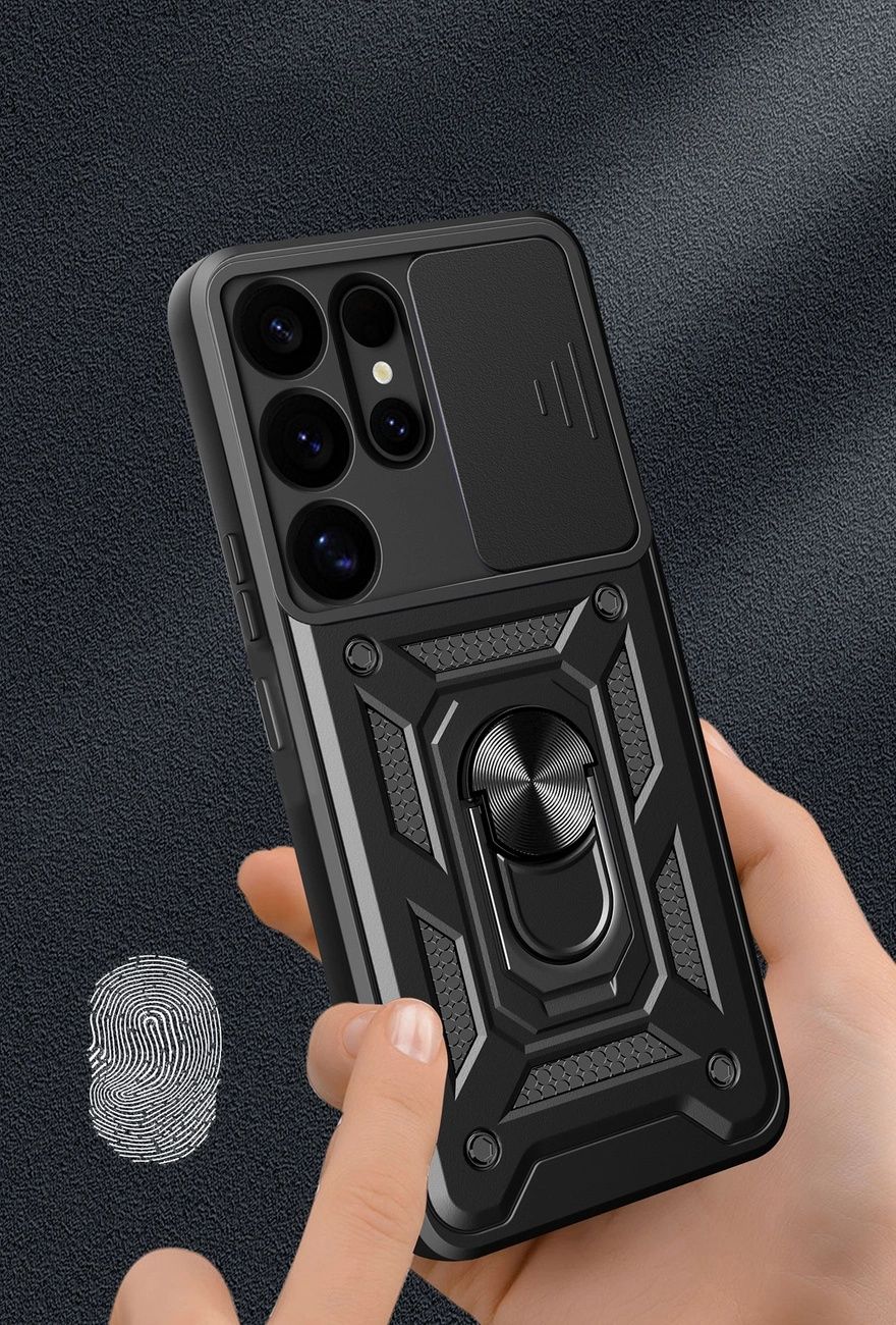 Удароустойчив Кейс RingCase с Капак за Samsung Galaxy S25 Ultra S24