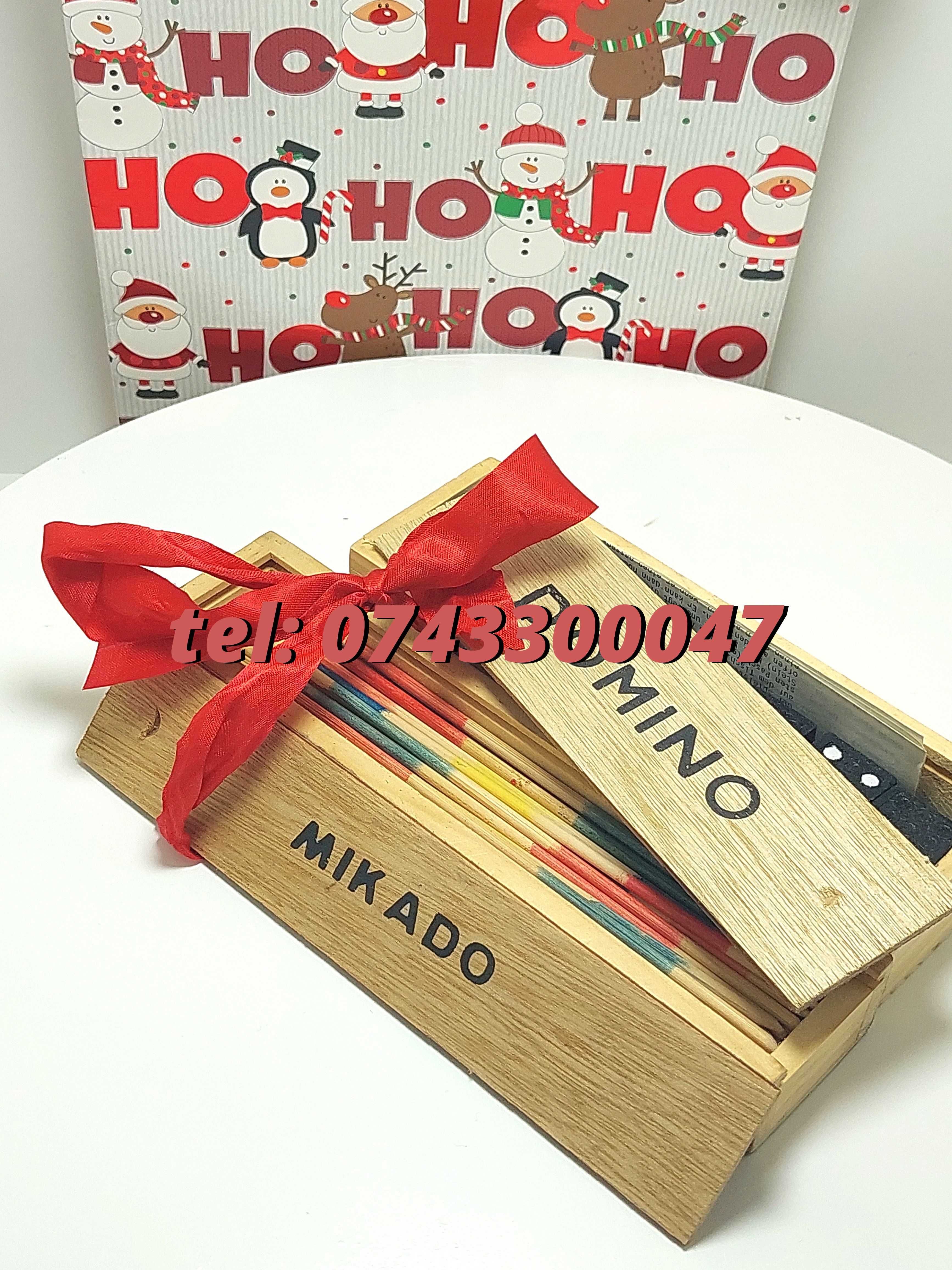 Pachet Cadou Gift  Joc Marocoo mikadoSi Domino  Transport Gratu