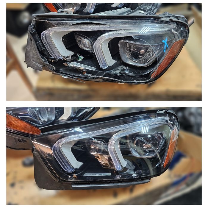 Ремонт на фарове Mercedes GLE W167 remont na far farove мерцедес гле