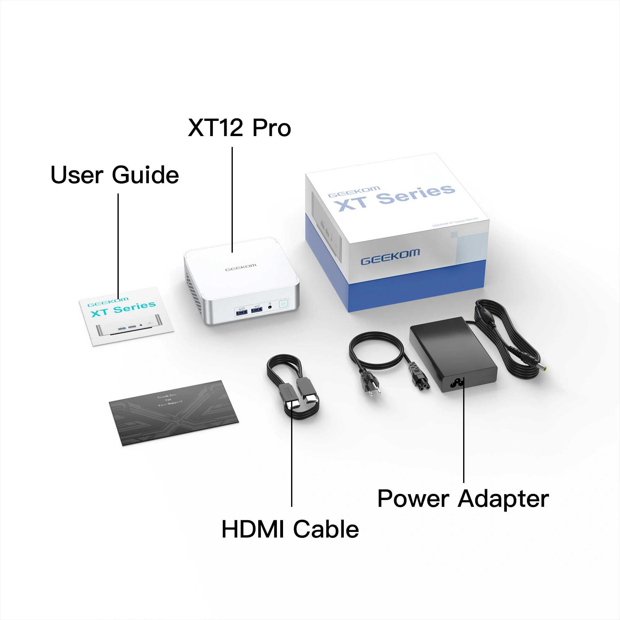 Mini PC GEEKOM XT12 Pro, Intel i9-12900H 5GHz 32GB DDR4,8K x4, Win 11