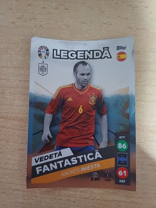 Cartonas fotbal, Andrés Iniesta