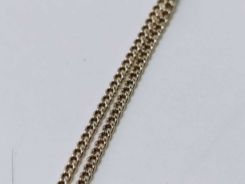 Lant Colier dublu argint 925 placat cu aur