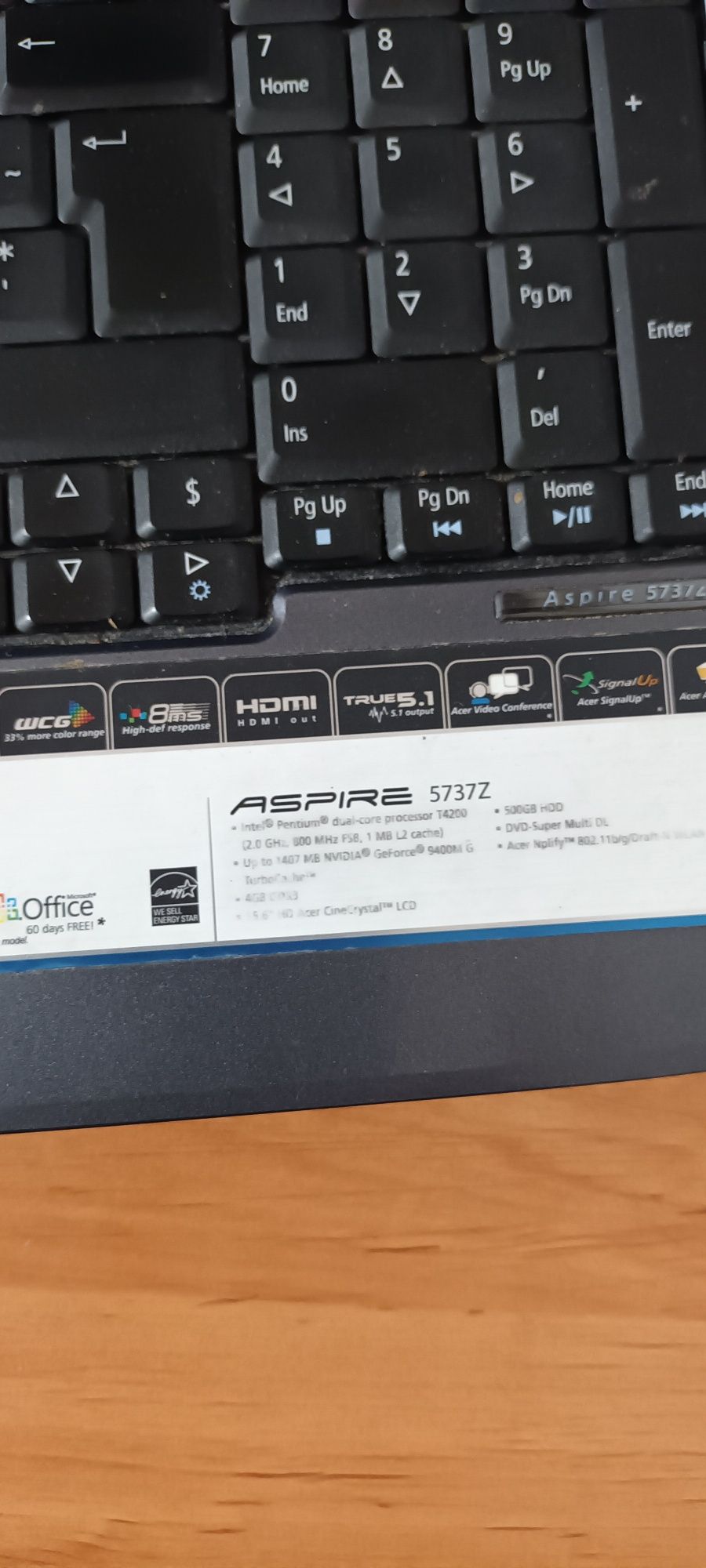 Acer Aspire 5737z.