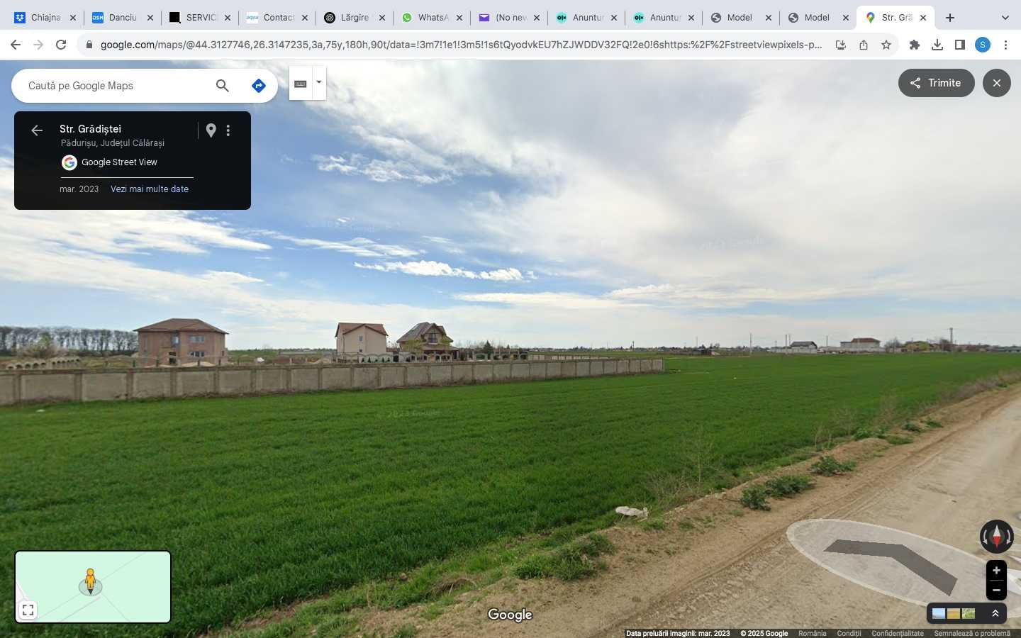 Frumusani, teren de casa