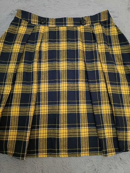 Fustiță plisată carouri nouă, livrare gratuită