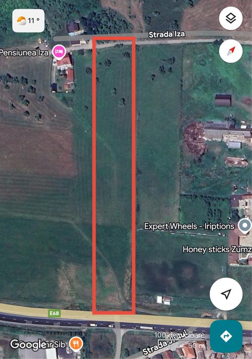 Vand teren in Bradu 12 € m2